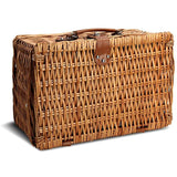 2 Person Willow Hamper Picnic Basket with Cooler Grey Stripe - INNO STAGE