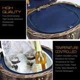 2 Person Unique Willow Picnic Basket with Cooler - INNO STAGE