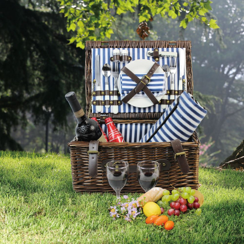 2 Person Picnic Hamper Navy Blue - INNO STAGE