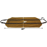 Canvas Firewood Log Carrier Bag, Waxed Durable Wood Tote of Fireplace Stove Accessories - INNO STAGE