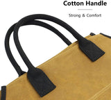 Heavy Duty Waxed Canvas Log Carrier Tote Bag Extra Large Durable Firewood Holder - INNO STAGE