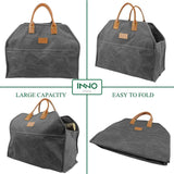 Heavy Duty Wax Canvas Log Carrier Tote Rust - INNO STAGE