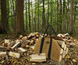 Sturdy Waxed Canvas Firewood Log Carrier Durable Firepalce Wood BagCarrier (may arrive after Christmas) - INNO STAGE