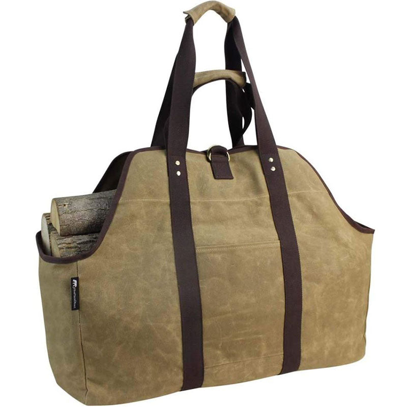 Lands' End Large Waxed Canvas Tote Bag