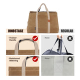 Firewood Log Carrier Tote Bag with Super Strong Double Straps for Reinforce - INNO STAGE