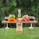 2 Person Portable Wine and Snack Table for Picnic - INNO STAGE