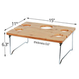 4 Person Portable Wine and Snack Table for Picnic - INNO STAGE