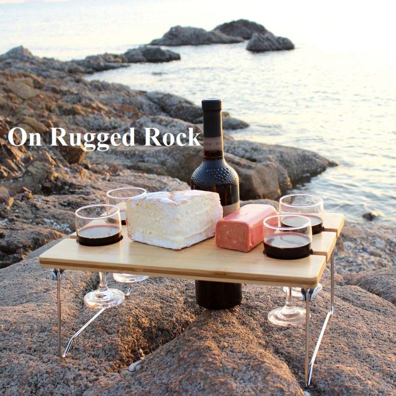 4 Person Portable Wine and Snack Table for Picnic - INNO STAGE