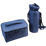 4 Person Natural Wicker Picnic Hamper Basket Deluxe Service Set - INNO STAGE