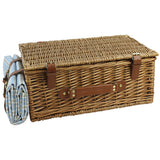 4 Person Classical Picnic Wicker Basket with Cooler - INNO STAGE