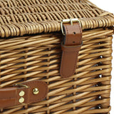 4 Person Classical Picnic Wicker Basket with Cooler - INNO STAGE
