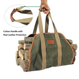 Waxed Canvas Firewood Log Carrier Green(may arrive after Christmas) - INNO STAGE