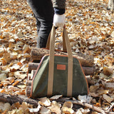 Waxed Canvas Firewood Log Carrier Green(may arrive after Christmas) - INNO STAGE