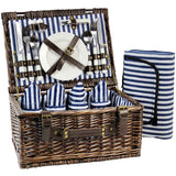 4 Person Picnic Hamper Navy Blue