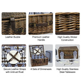 4 Person Picnic Hamper Navy Blue - INNO STAGE