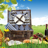 4 Person Picnic Hamper Navy Blue - INNO STAGE