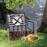 4 Person Picnic Hamper Navy Blue - INNO STAGE
