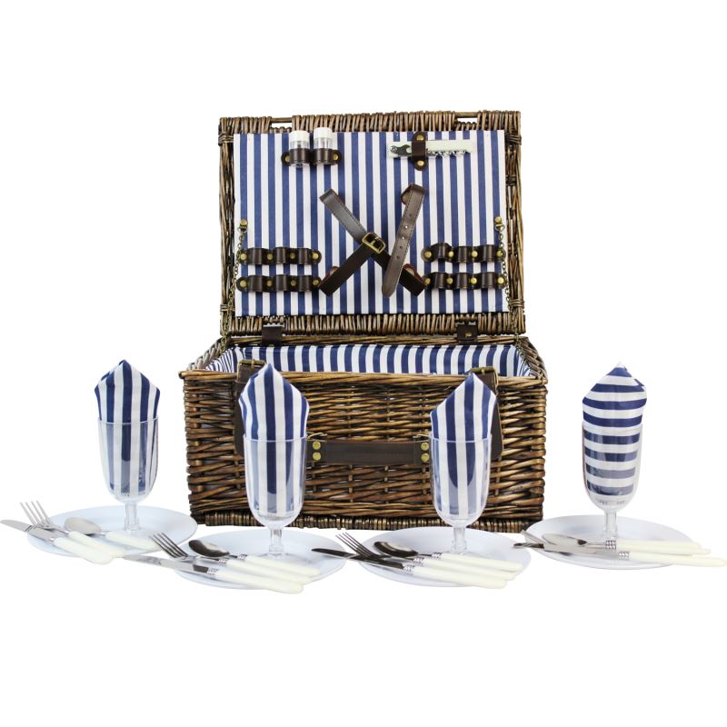 4 Person Picnic Hamper Navy Blue - INNO STAGE